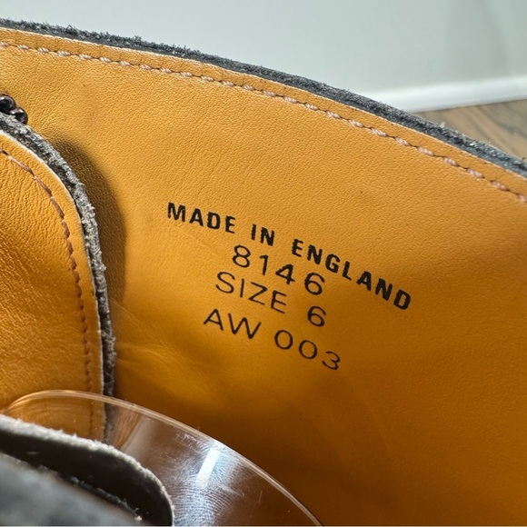 Early 1990s Vintage Dr. Martens 8146 Regina Black Leather Boots size UK6 US8 - Picture 6 of 11